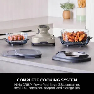 Karsta gaisa friteris Ninja CRISPi Portable Airfryer Hot Air Fryer 3.8L 4 in 1 1700 W Stone FN101EUST 2