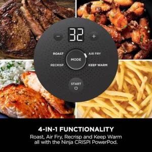 Karsta gaisa friteris Ninja CRISPi Portable Airfryer Hot Air Fryer 3.8L 4 in 1 1700 W Stone Gold FN101EUSTGD 6