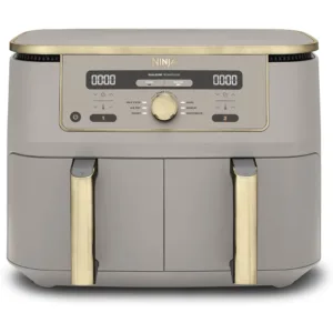 Dubultais karstā gaisa friteris Ninja Dual Zone Digital Air Fryer 9.5 L DZ400EUSTGD Stone Gold