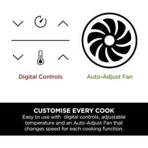 Dubultais karsta gaisa friteris Ninja Dual Zone Digital Air Fryer 9.5 L DZ400EUSTGD Stone Gold5