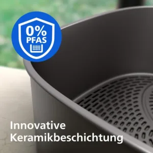 Dubultais vertikalais karsta gaisa friteris Philips Airfryer 4000 Series NA460 00 Stacked Dual Basket 10 L ar keramisko parklajumu7