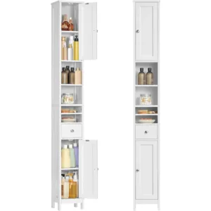 VASAGLE BBC765W01 Šaurs Vannas istabas skapītis 1 gab 21,4 x 19,5 x 180 cm