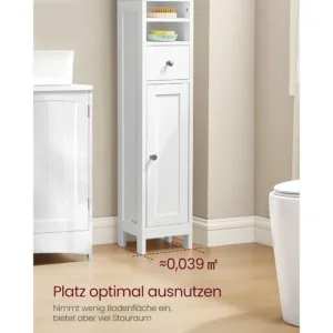 VASAGLE BBC765W01 Vannas istabas skapitis3