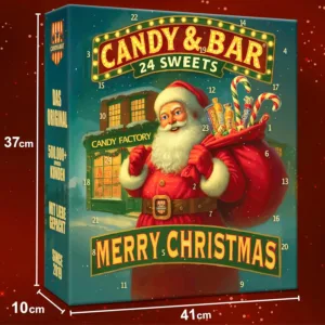 Adventes kalendars Candy Bar USA XXL 24 amerikanu saldumi originalaja izmera2