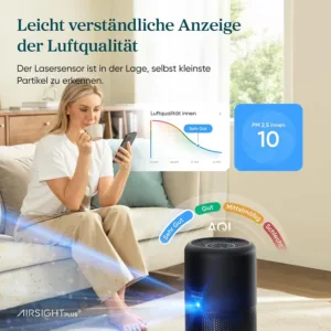 Gaisa attiritajs Levoit Core 300S H13 HEPA filtrs 258 m³ h CADR lidz 54 m² 1