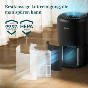 Gaisa attiritajs Levoit Core 300S H13 HEPA filtrs 258 m³ h CADR lidz 54 m² 2