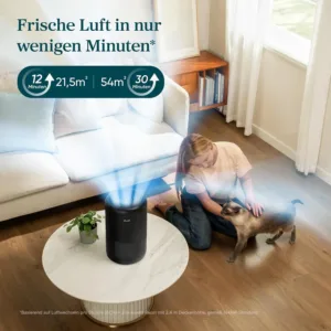 Gaisa attiritajs Levoit Core 300S H13 HEPA filtrs 258 m³ h CADR lidz 54 m² 3
