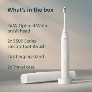 elektriskas zobu birstes philips sonicare 5500 white and navy hx7119 01 new technology7 69218e6b124e8