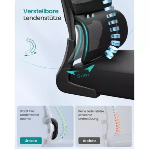 ergonomisks biroja kresls songmics obn041b01 melns3 694a9d1c30706