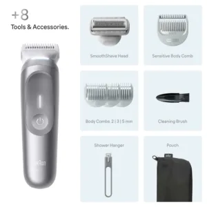 Kermena intimas zonas skuveklis trimmeris Braun Bodygroomer Series 7 BG7555 peleks5