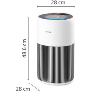 Philips gaisa attiritajs 2200 Series AC2210 10 HEPA NanoProtect aktivetas ogles filtrs CADR 400 m³ h prieks 104 m² 1