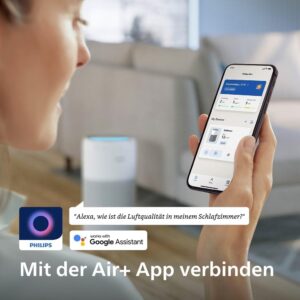 Philips gaisa attiritajs 2200 Series AC2210 10 HEPA NanoProtect aktivetas ogles filtrs CADR 400 m³ h prieks 104 m² 5