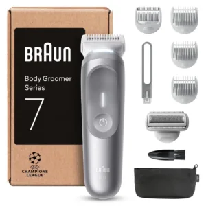 Ķermeņa, intīmās zonas skuveklis trimmeris Braun Bodygroomer Series 7 BG7555 pelēks