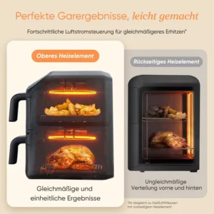 karsta gaisa friteris cosori turbo tower compact 86 l ar keramikas parklajumu caf dc861 aeu 2 6990f8c4eef87