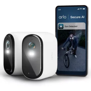 Bezvadu novērošanas kameras 2 gab. Arlo Essential 3 XL VMC3082, 2K HD Video, WiFi, Kustības sensors, sirēna, divvirzienu audio