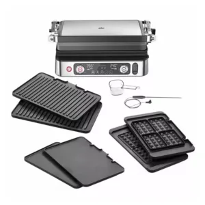 Braun MultiGrill 9 CG 9167 kontaktgrils ar grilu, plakanām un vafeļu plāksnēm un temperatūras sensoru