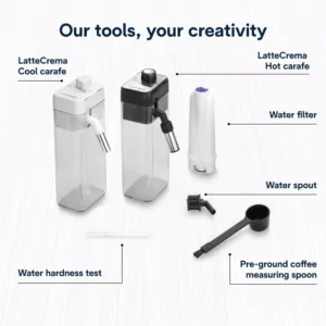 delonghi eletta ultra ecam47285mb pilniba automatisks kafijas automats lattecrema piena sistema 50 hot cold dzerieni9 69d3fb475c4f9