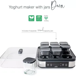 jogurta pagatavotajs lacor 69439 ar regulejamu temperaturu un taimeri 9 traucini 170 ml 3 69d3fe0170f21
