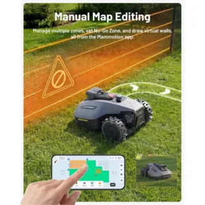 mammotion yuka mini 2 500 robotizetais zales plavejs bez robezkabela lidz 500 m2 no rtk ai truevision lidz 45 slipumam 45ah baterija5 69d4076a60014
