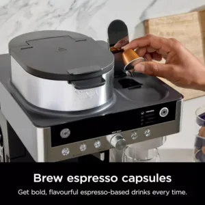 ninja prestige cfn802eu 2 in 1 filtrkafijas un kapsulu automats ar integretu piena putotaju latte ledus kafijai un flat white melns2 69d68556da4eb