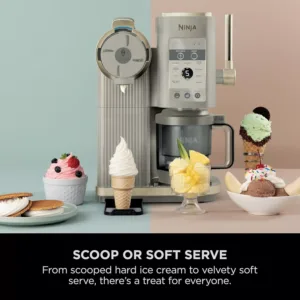 saldejuma pagatavotajs ninja creami scoop swirl nc701eustgd ar 2 traukiem 13 funkcijam mikstajam saldejumam gelato sorbetam piena kokteiliem stone gold4 69d69f1e65faf
