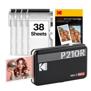 Foto Printeris Kodak P210 MINI 2 RETRO P210RB60 Melns