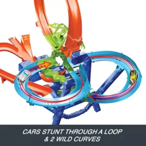 saciksu trase hot wheels stunt track jkj78 infinite crash action with 1 64 scale die cast toy car4 6a43dedd30b59