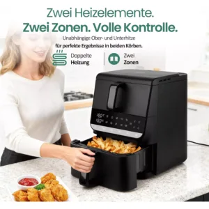 karsta gaisa friteris emerio dual zone smart fryer xxl 10 l ar 2 groziem 35 l augsa un 65 l apaksa2 6a46d37dc8227