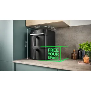 Karsta gaisa friteris Bosch XXL Hot Air Fryer Series 6 MAFD661B0 keramiskais parklajums 12 L Melns1