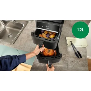 Karsta gaisa friteris Bosch XXL Hot Air Fryer Series 6 MAFD661B0 keramiskais parklajums 12 L Melns2