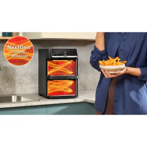 Karsta gaisa friteris Bosch XXL Hot Air Fryer Series 6 MAFD661B0 keramiskais parklajums 12 L Melns3
