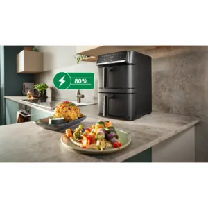 Karsta gaisa friteris Bosch XXL Hot Air Fryer Series 6 MAFD661B0 keramiskais parklajums 12 L Melns4