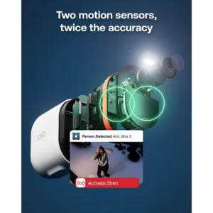 Arlo Ultra 3 4K VMC5250 111EUS i a Z 2 bezvadu nov Zro ¬anas kameras ar SmartHub un saules paneli5