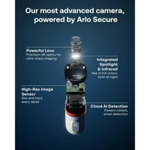 Arlo Ultra 3 4K VMC5250 111EUS i a Z 2 bezvadu nov Zro ¬anas kameras ar SmartHub un saules paneli6