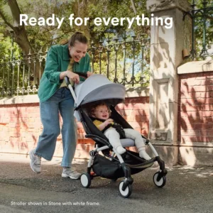 Stokke YOYO³ ipasi kompakti un viegli bernu rati Melns ramis Aqua parvalks6