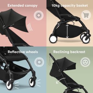 Stokke YOYO³ ipasi kompakti un viegli bernu rati Melns ramis Melns parvalks2 1