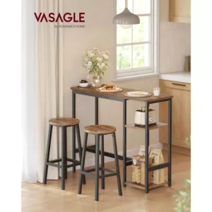 bara galds ar kresliem komplekts vasagle lbt220kd01 industrial ar plauktiem 110 x 40 x 90 cm vintage bruns1 6ad9dd0c0c457