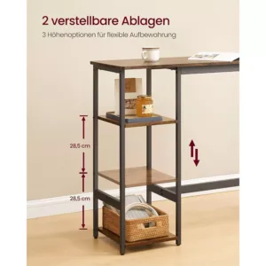 bara galds ar kresliem komplekts vasagle lbt220kd01 industrial ar plauktiem 110 x 40 x 90 cm vintage bruns2 6ad9dd0c98b2a