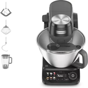 Virtuves kombains Kenwood Smart-Touch KHC40.040BK, 4.3 L, 1000 W, melns, 1.5 L Blenderis